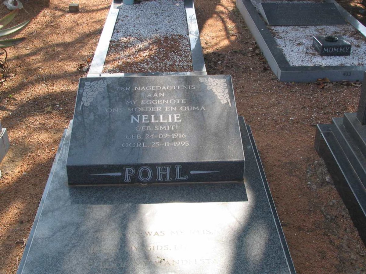 POHL Nellie nee SMIT 1916-1995