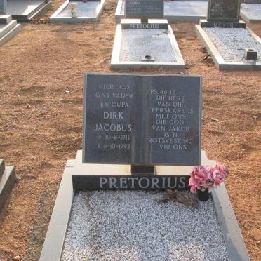 PRETORIUS Dirk Jacobus 1911-1992
