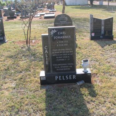 PELSER Carl Johannes 1932-2001
