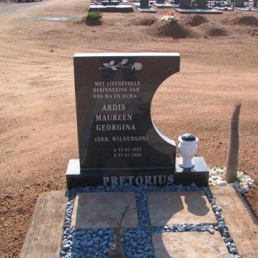 PRETORIUS Ardis Maureen Georgina nee WILKENSON 1931-2008