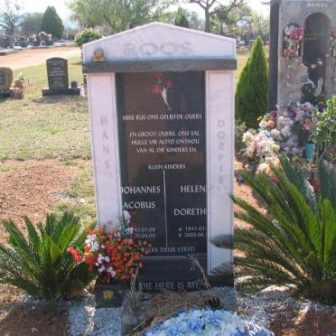ROOS Johannes Jacobus 1942-2008 &amp; Helen Doreth 1941-2008