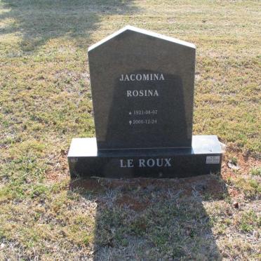 ROUX Jacomina Rosina, le 1921-2000
