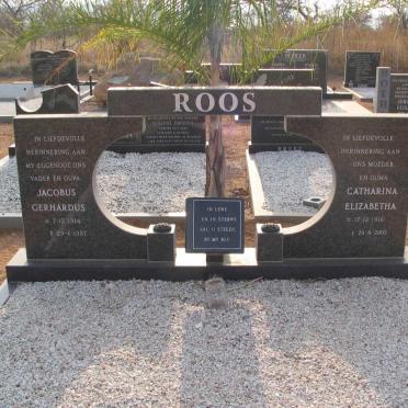 ROOS Jacobus Gerhardus 1914-1987 &amp; Catharina Elizabeth 1916-2005