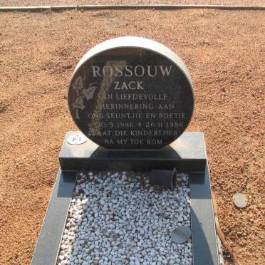 ROSSOUW Zack 1986-1986