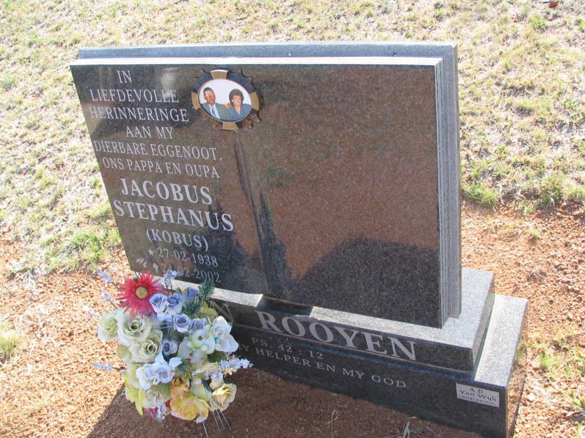 ROOYEN Jacobus Stephanus, van 1938-2002