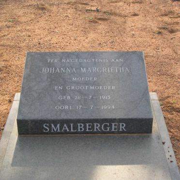 SMALBERGER Johanna Margrietha 1915-1994