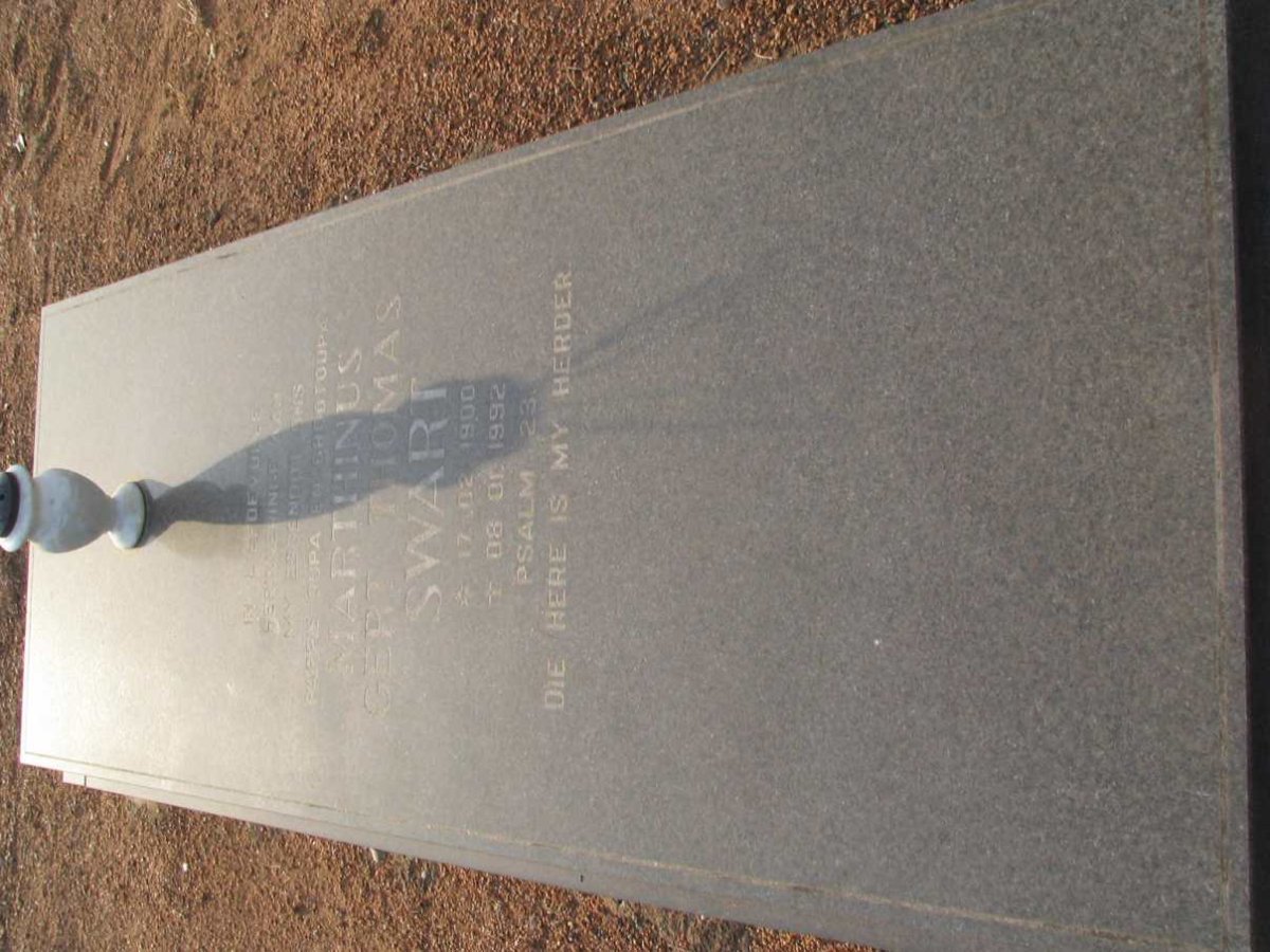 SWART Marthinus Gert Thomas 1900-1992