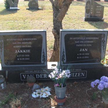 WESTHUIZEN Jan, van der 1932-2001 &amp; Jakkie 1936-2002