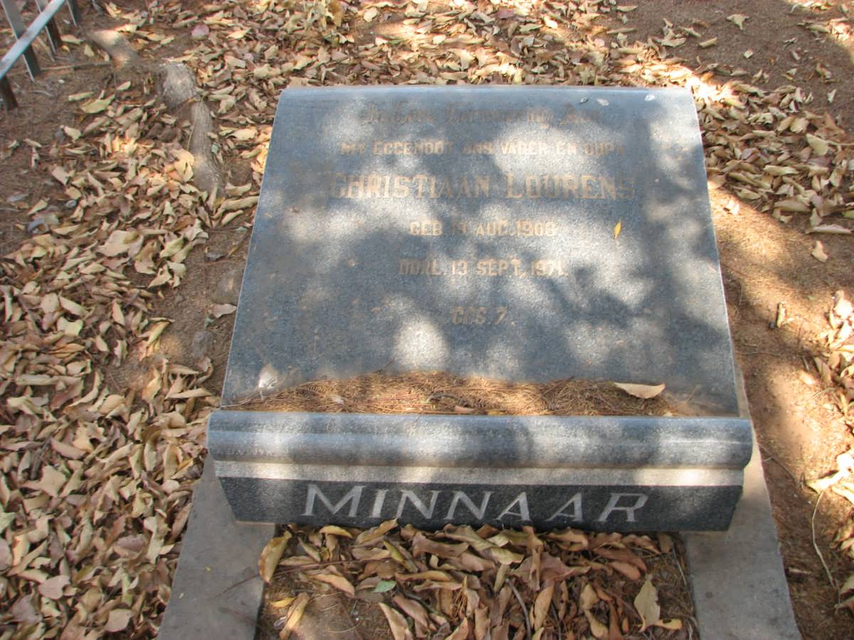 MINNAAR Christiaan Lourens 1908-1971