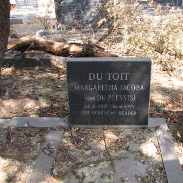 TOIT Margaretha Jacoba, du nee DU PLESSIS 1907-1979