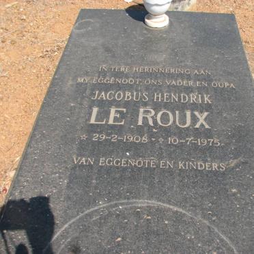 ROUX Jacobus Hendrik, le 1908-1975