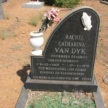 DYK Rachel Catharina, van formerly ERASMUS nee VAN HEERDEN 1907-1979