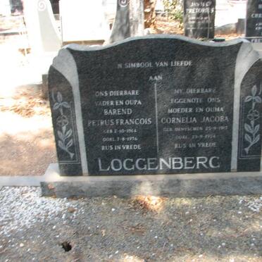 LOGGENBERG Barend Petrus Francois 1914-1976 &amp; Cornelia Jacoba DESTSCHEN 1917-1974