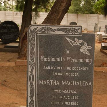 SMITH Martha Magdalena nee VORSTER 1897-1960