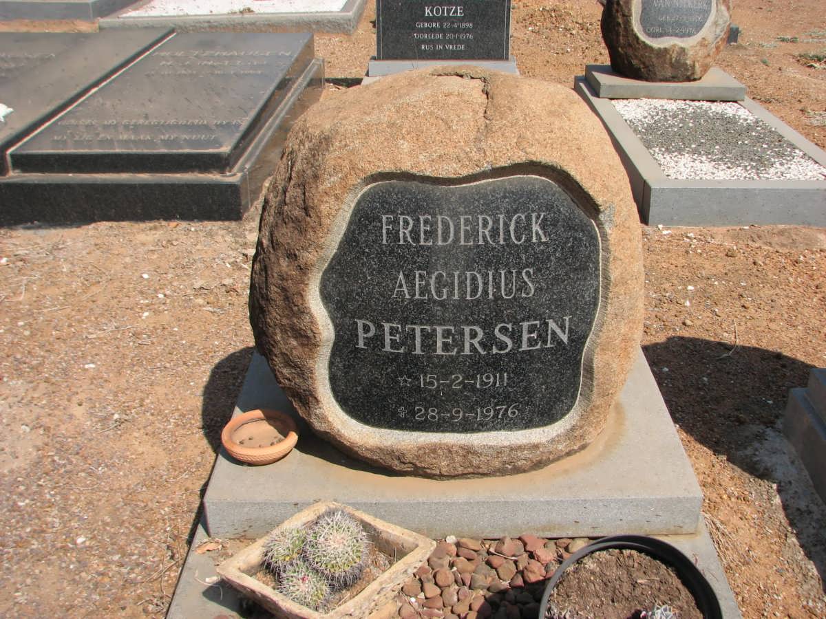 PETERSEN Frederick Aegidius 1911-1976