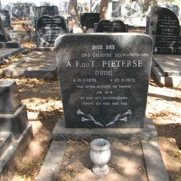 PIETERSE A.F. du T. 1939-1972