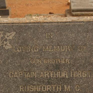 RUSHFORTH Arthur Hirst -1938