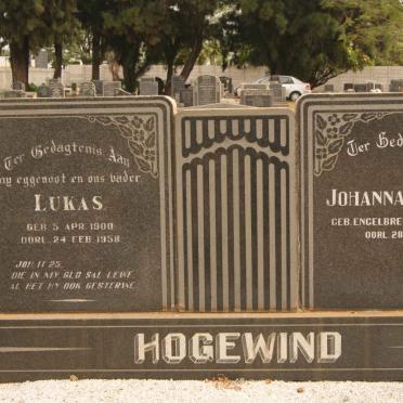 HOGEWIND Lukas 1900-1958 &amp; Johanna Cornelia ENGELBRECHT 1906-1982