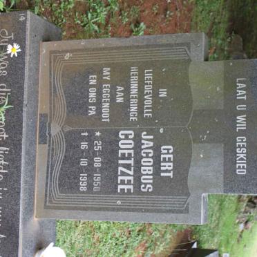 COETZEE Gert Jacobus 1950-1998