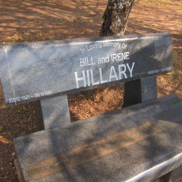 HILLARY Bill 1921-1991 &amp; Irene 1928-2013