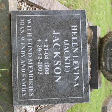 JACKSON Robert Nurse 1906-1984 &amp; Helen Levina 1908-2003