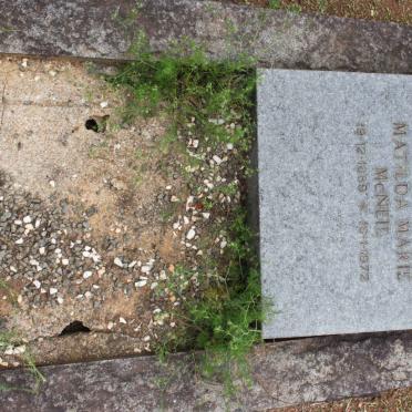 McNEIL Matilda Marie 1889-1972