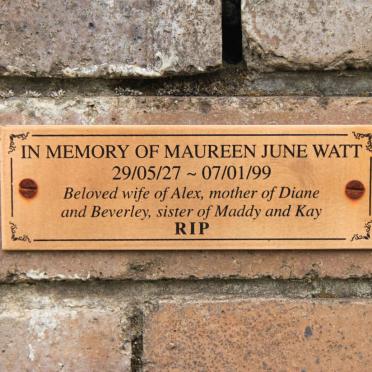 WATT Maureen June 1927-1999