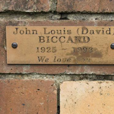 BICCARD John Louis 1925-1993
