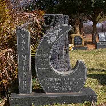 NIEKERK Gertruida Christina, van 1919-1999