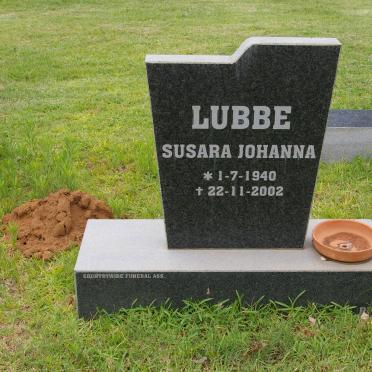 LUBBE Susara Johanna 1940-2002
