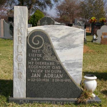 KRUGER Jan Adrian 1926-1991