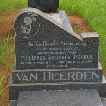 HEERDEN Philippus Johannes Jacobus, van 1901-1963