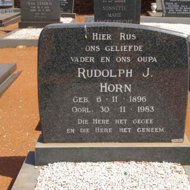 HORN Rudolph J. 1896-1983