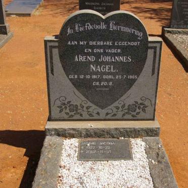 NAGEL Arend Johannes 1917-1965 &amp; Jannie Jacoba 1922-2007