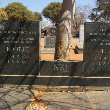NEL Kootjie 1914-1979 &amp; Ella 1921-1995
