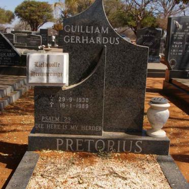 PRETORIUS Guilliam Gerhardus 1930-1989