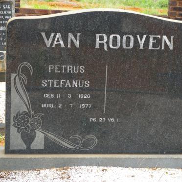 ROOYEN Petrus Stefanus, van 1920-1977