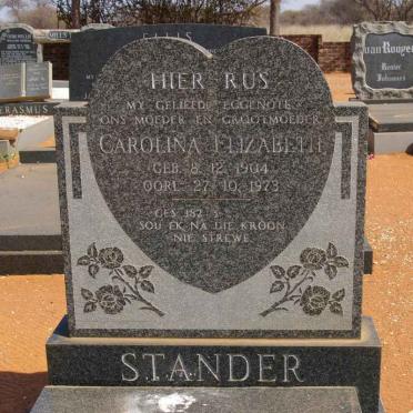 STANDER Carolina Eizabeth 1904-1973