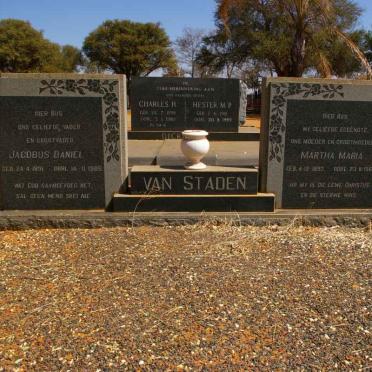 STADEN Jacobus Daniel, van 1891-1985 &amp; Martha Maria 1893-1968