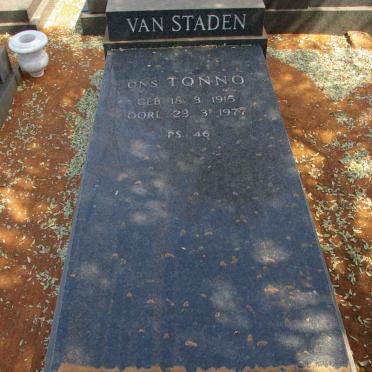 STADEN Tonno, van 1915-1977
