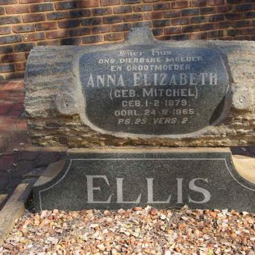 ELLIS Anna Elizabeth nee MITCHEL 1879-1965