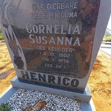 HENRICO Cornelia Susanna nee KEULDER 1902-1974