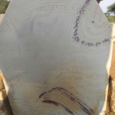 ROOYEN Willem Johannes Jacobus, van 1915-1937