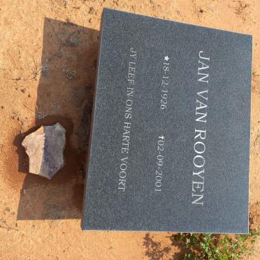 ROOYEN Jan, van 1926-2001