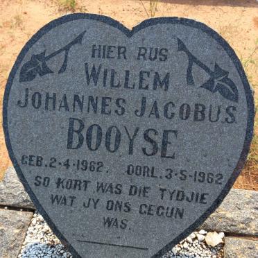 BOOYSE Willem Johannes Jacobus 1962-1962