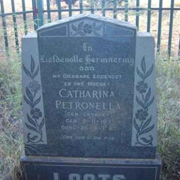 LOOTS Catharina Johanna nee GROBLER 1911-1957