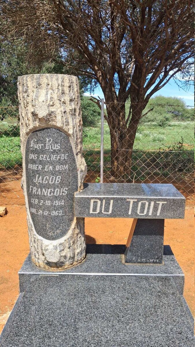 TOIT Jacob Francois, du 1914-1963