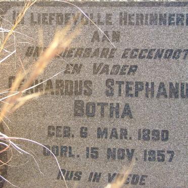 BOTHA Gerhardus Stephanus 1890-1957