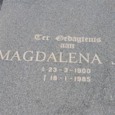 SNYMAN Magdalena J.J. 1900-1985