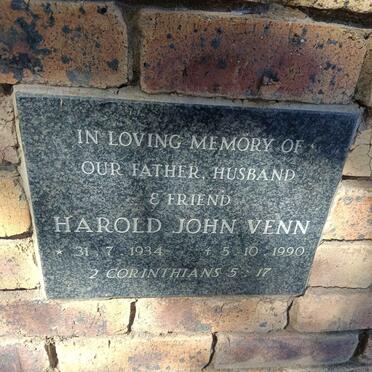 VENN Harold John 1934-1990